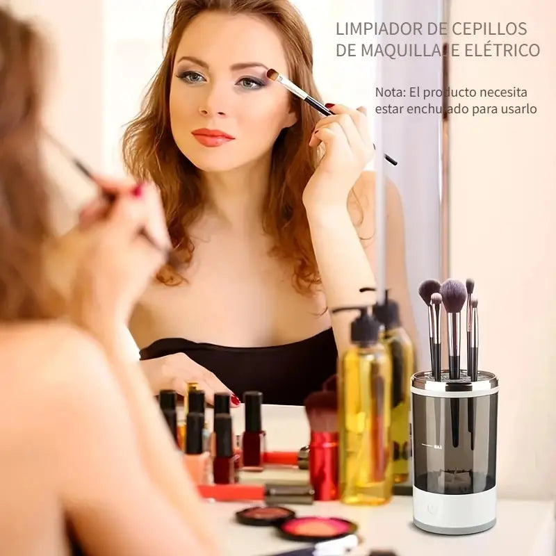 Limpiador brochas de maquillaje